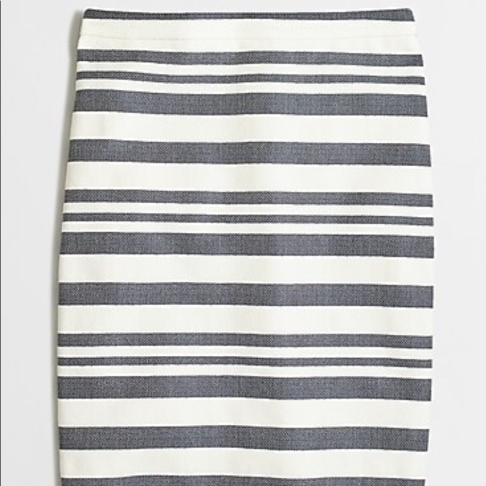 J. CREW Chevron Striped Pencil Skirt Sz 2